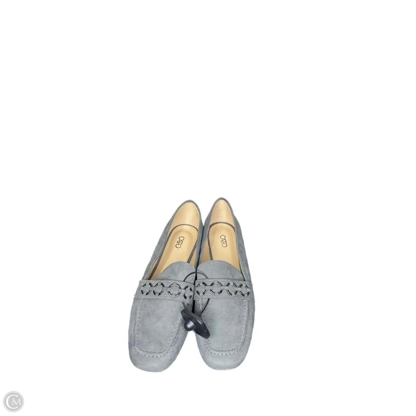 Shoes Flats By Cato In Grey, Size: 11