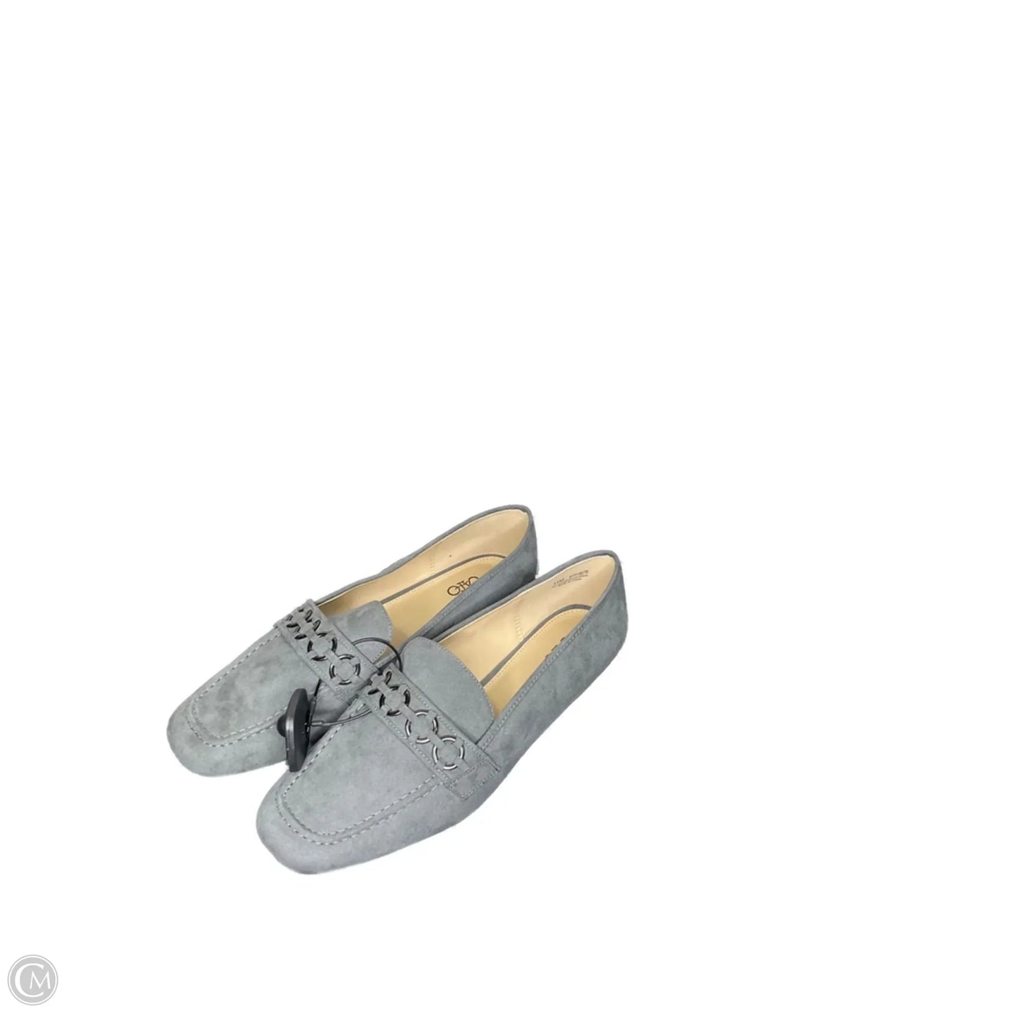 Shoes Flats By Cato In Grey, Size: 11