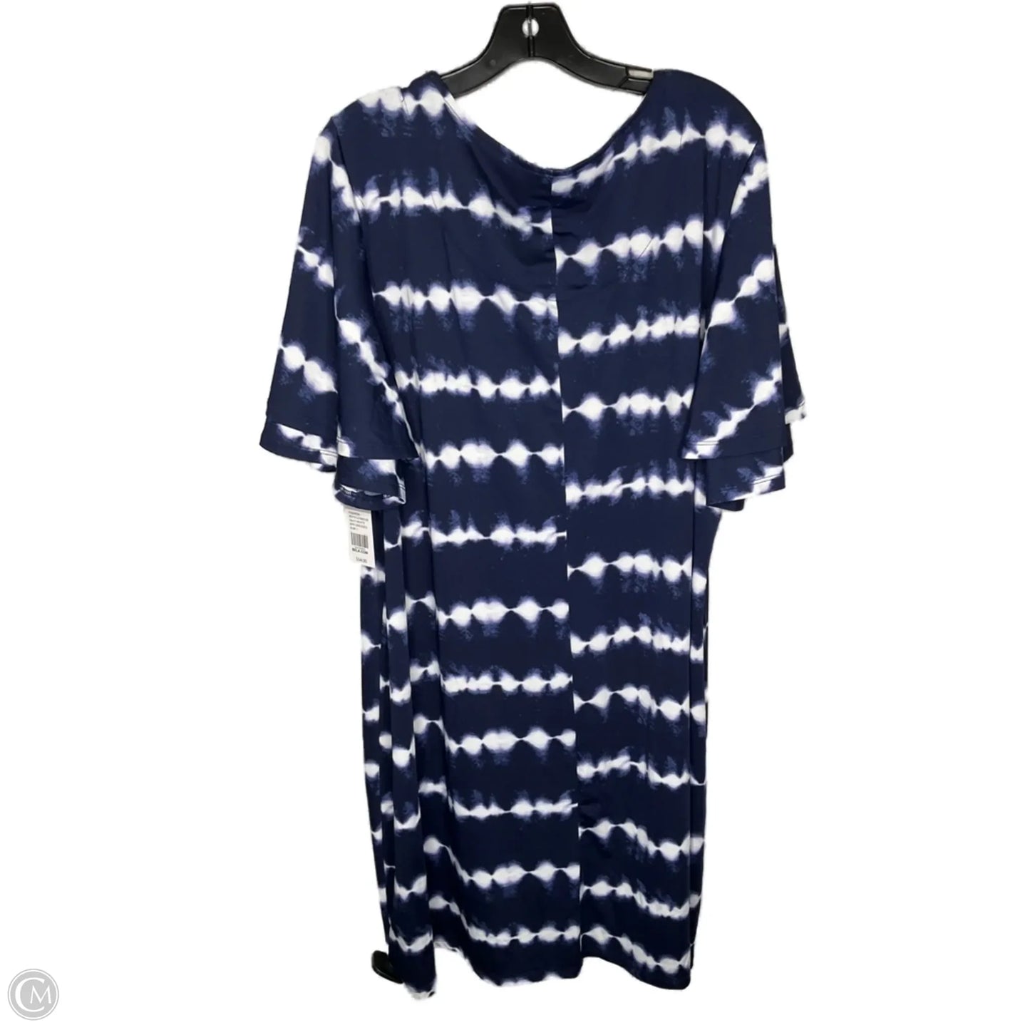 Dress Casual Midi By Kim Rogers In Navy, Size: 2x