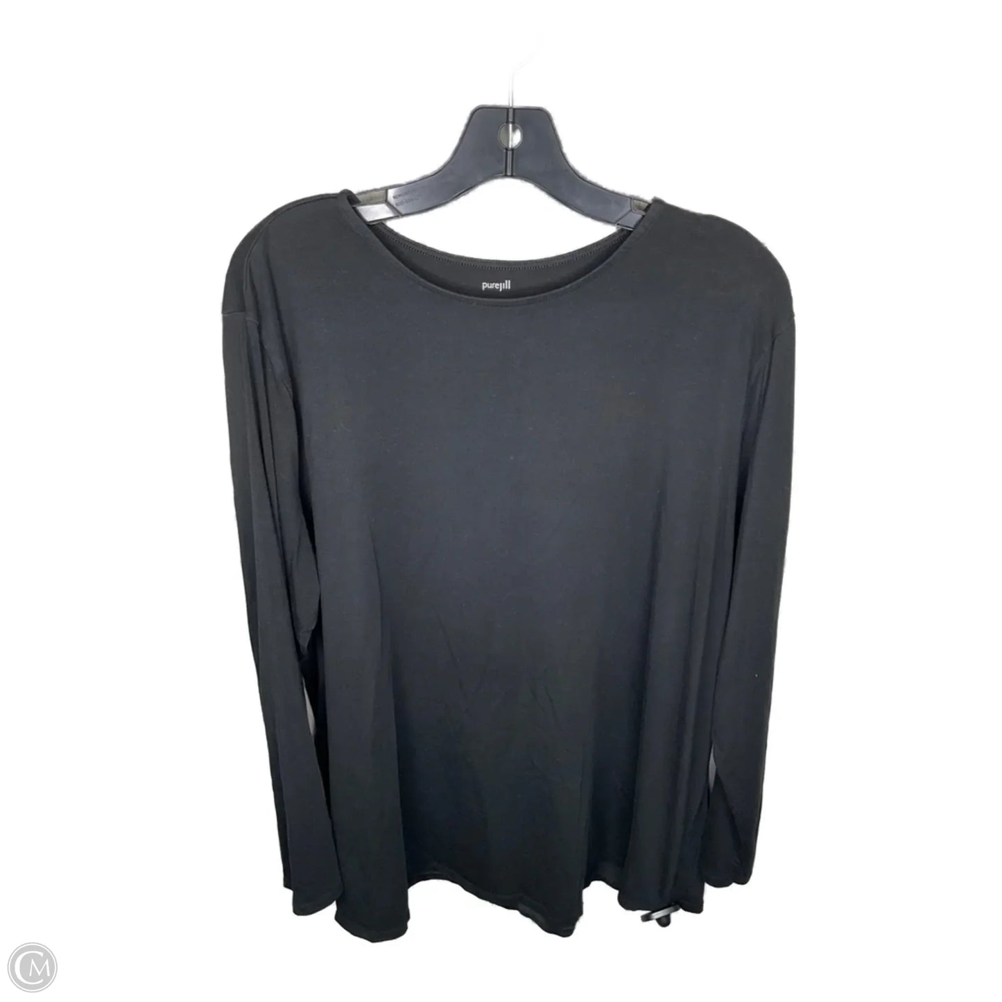Top Long Sleeve By Pure Jill In Black, Size: 3x