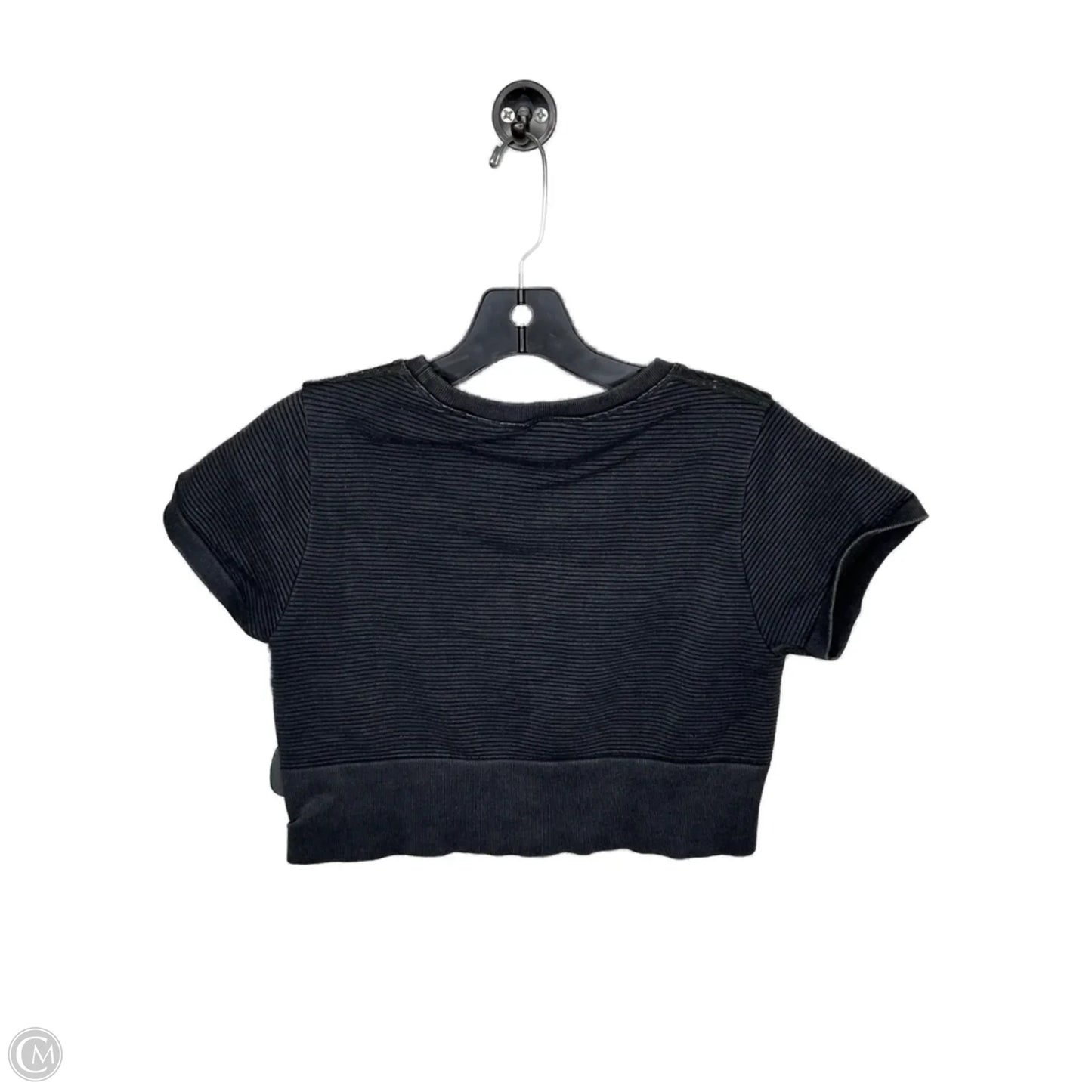 Athletic Top Short Sleeve By Aerie In Black, Size: L