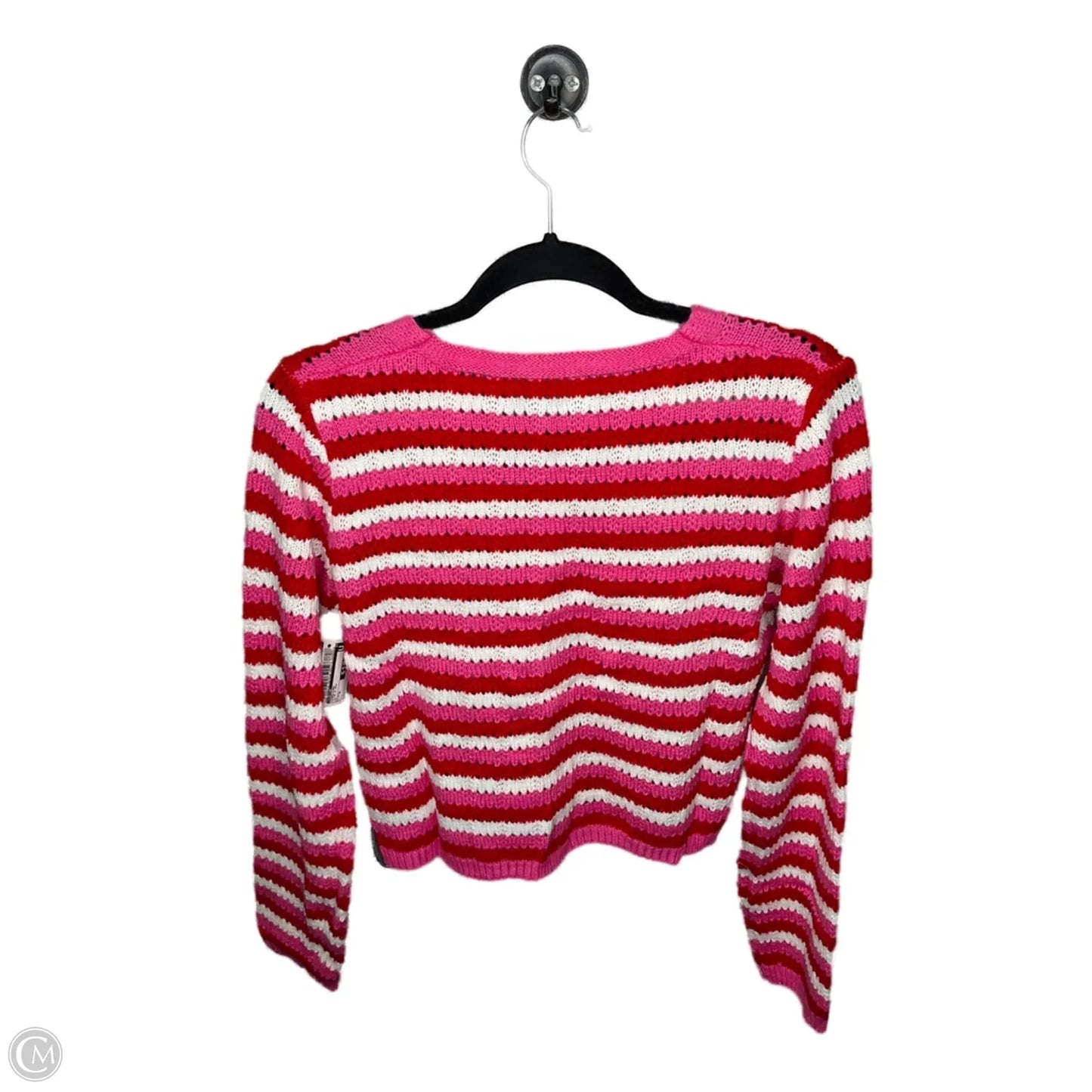 Cardigan By Cupshe In Pink & Red, Size: M