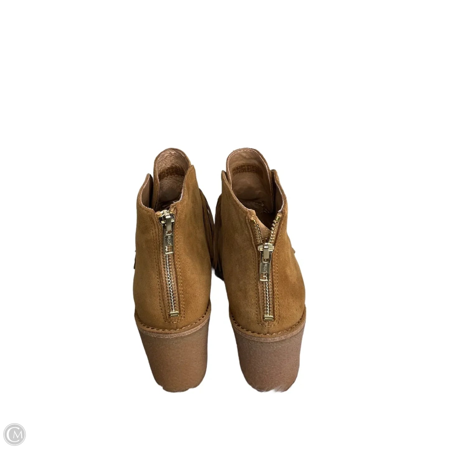 Boots Designer By Ugg In Brown, Size: 7