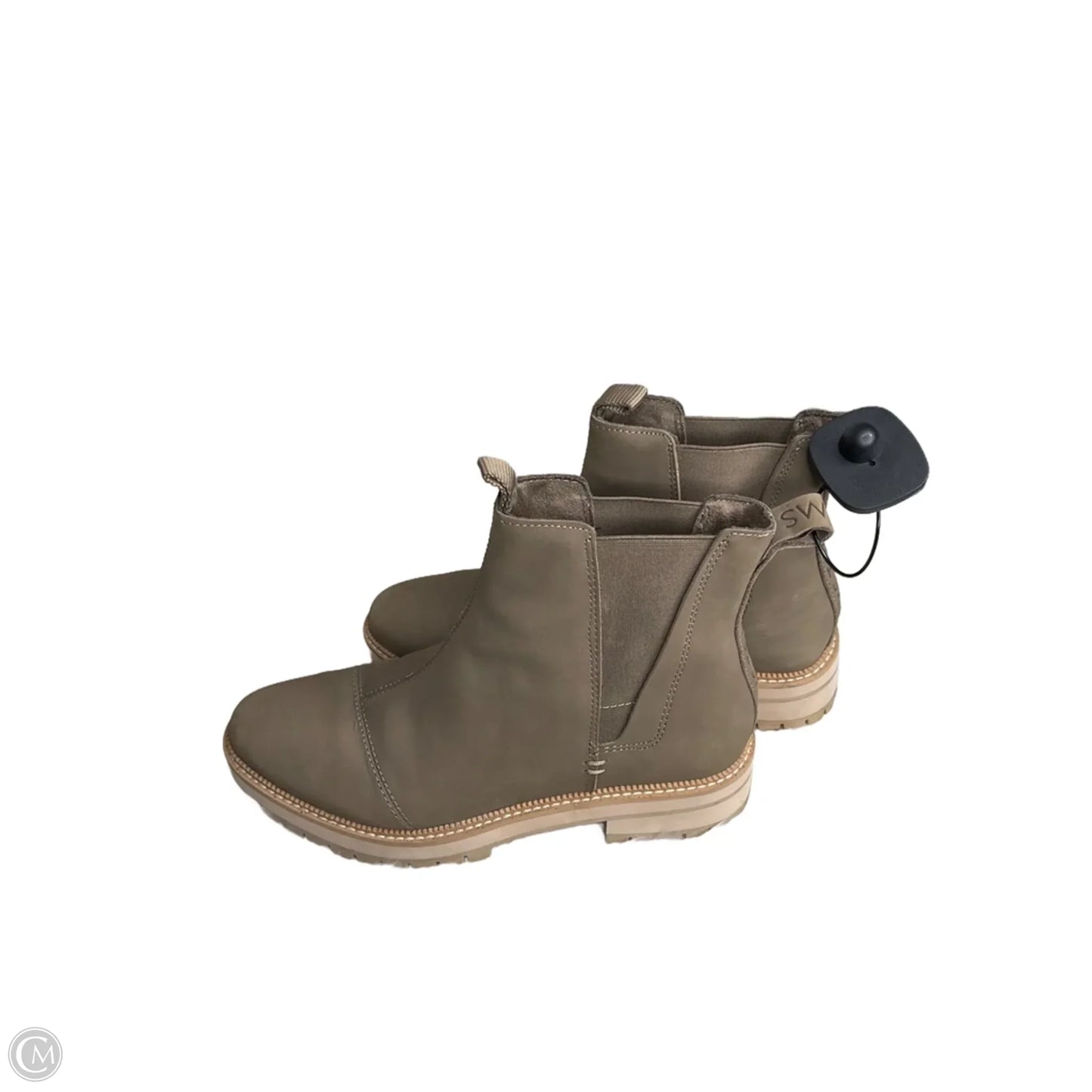 Boots Ankle Flats By Toms In Brown, Size: 9