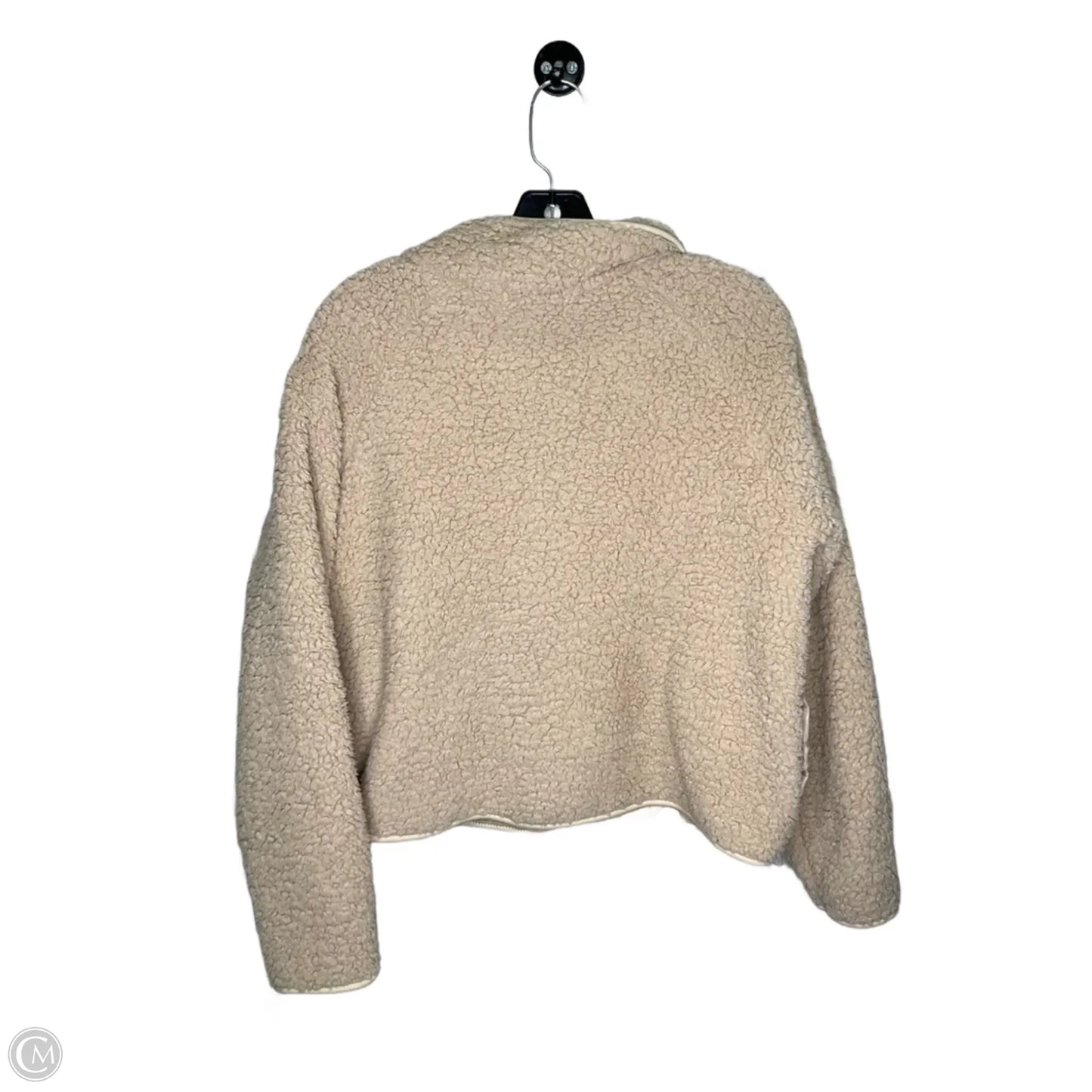 Jacket Faux Fur & Sherpa By Clothes Mentor In Brown, Size: M