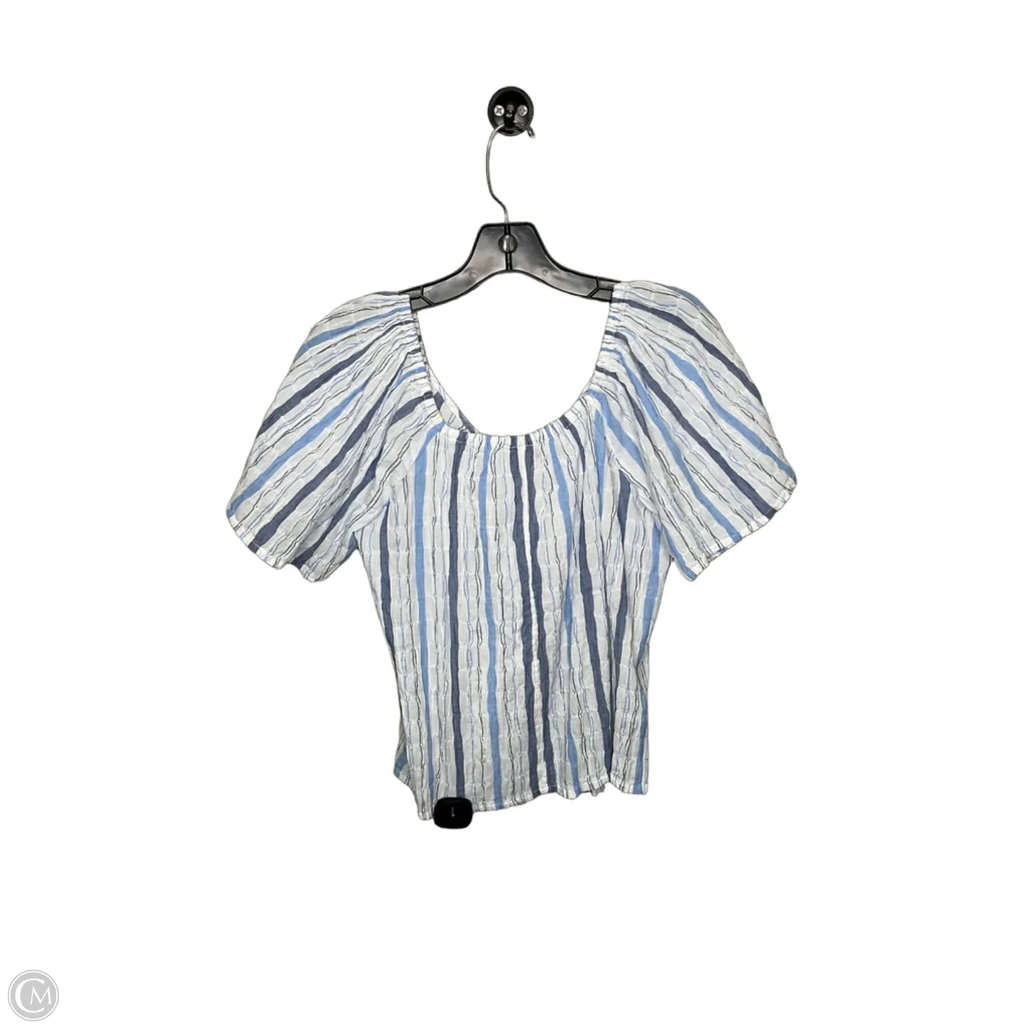 Top Short Sleeve By Loft In Blue, Size: Xs