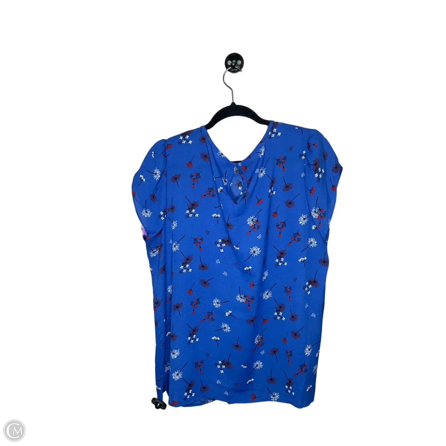Top Short Sleeve By Clothes Mentor In Floral Print, Size: 1x