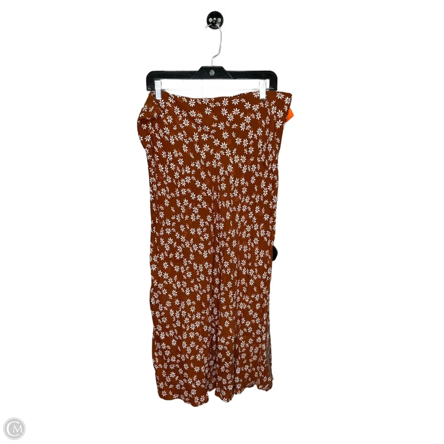 Skirt Midi By Loft In Brown, Size: Xl