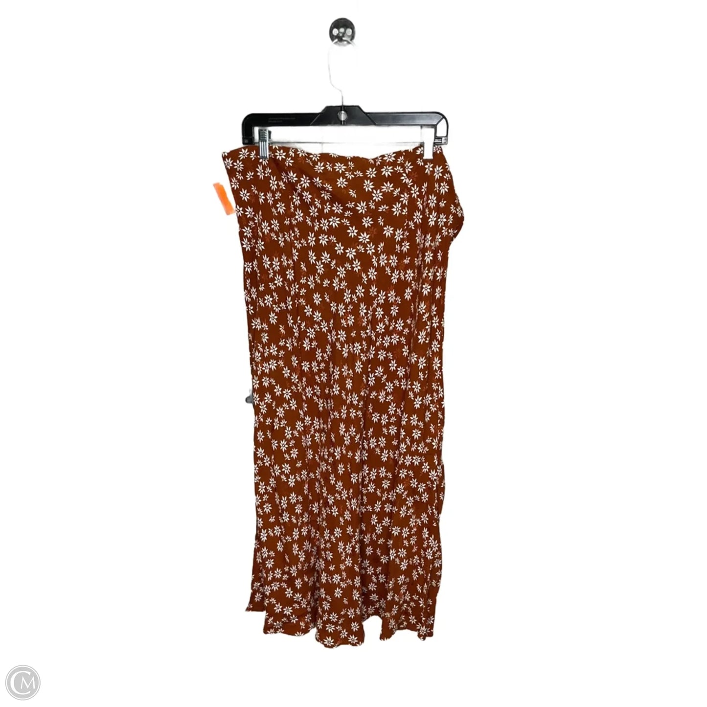 Skirt Midi By Loft In Brown, Size: Xl