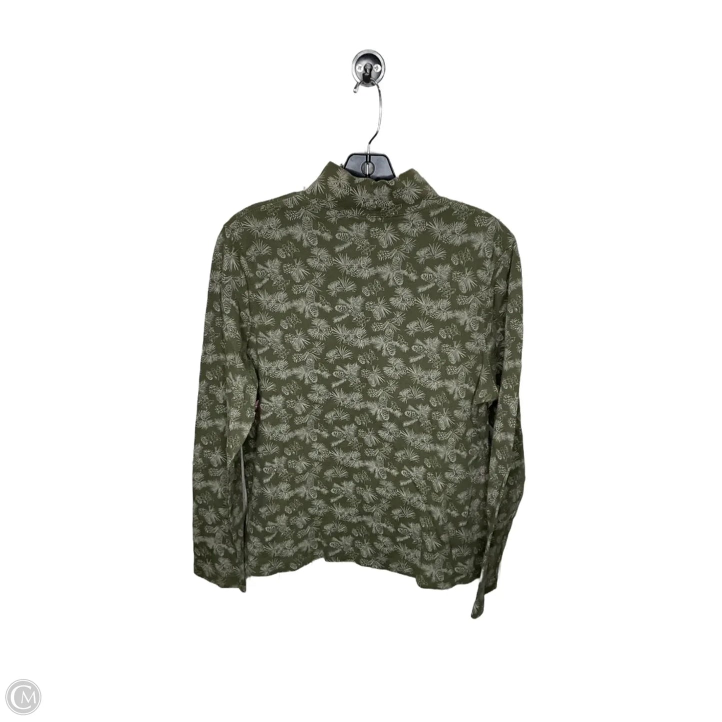 Top Long Sleeve By Croft And Barrow In Green, Size: Xl