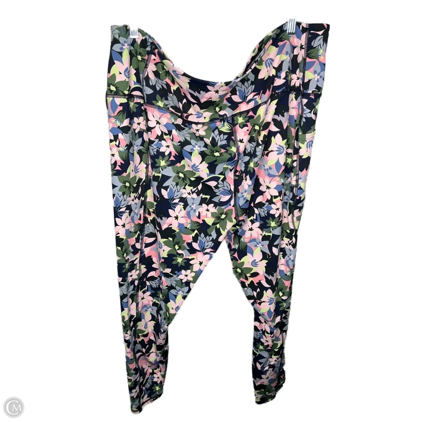 Athletic Leggings By Vera Bradley In Floral Print, Size: 3x