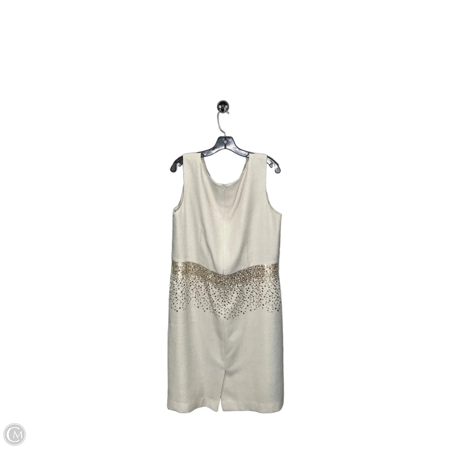 Dress Casual Midi By Kasper In Beige, Size: 18