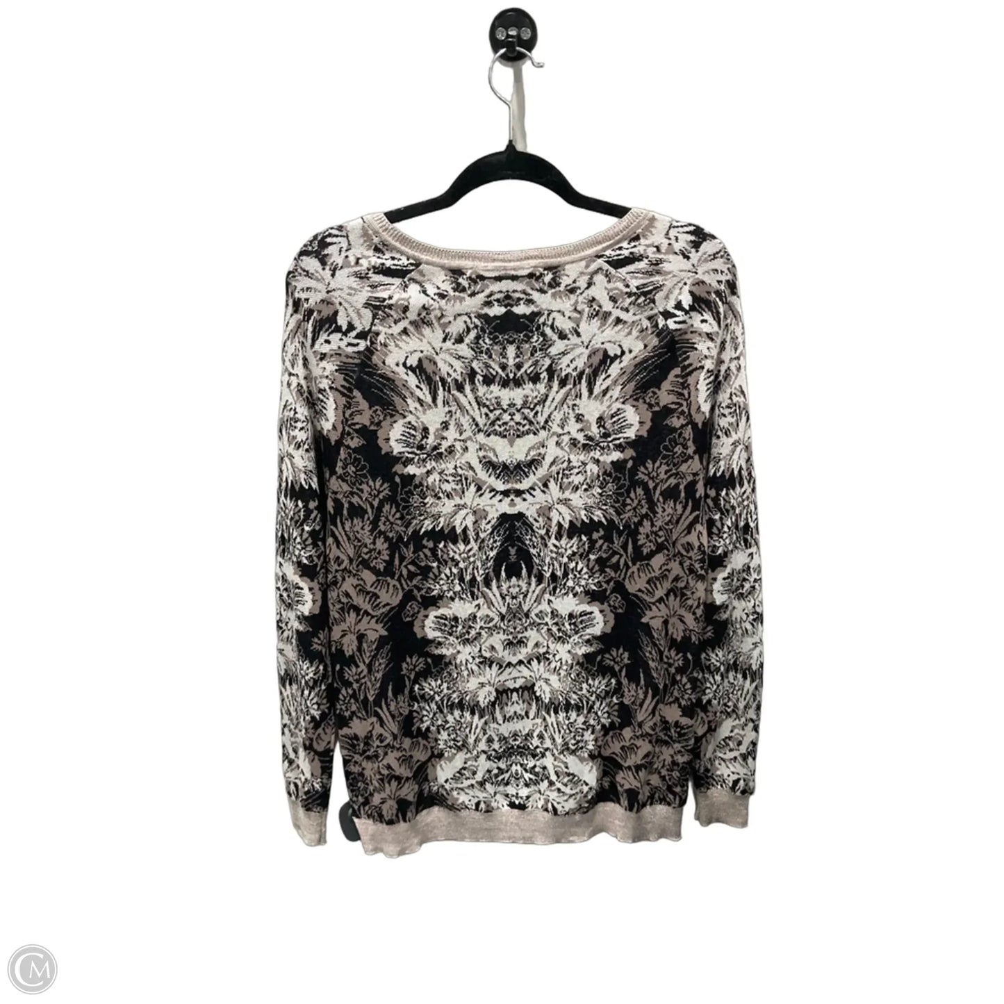 Sweater By Bcbgmaxazria In Floral Print, Size: M/L
