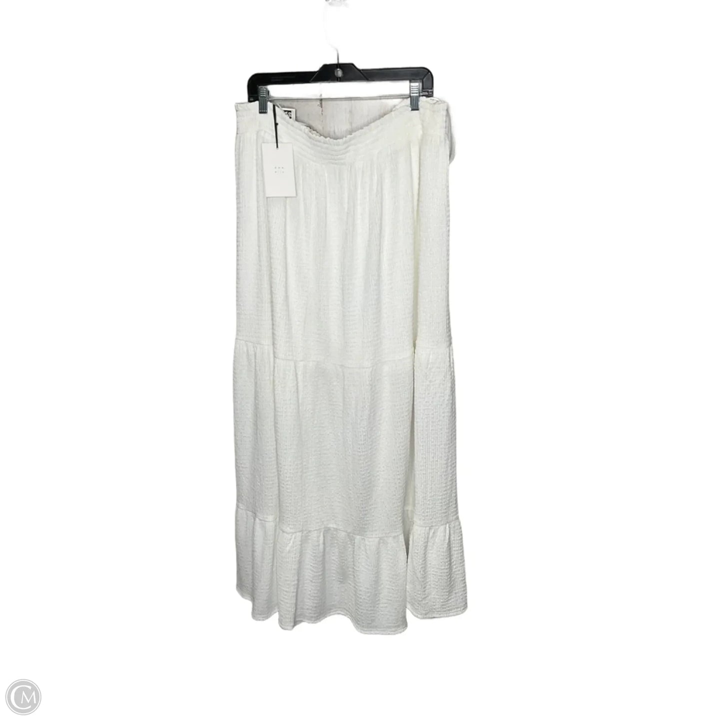 Skirt Maxi By Arula In White, Size: 2x