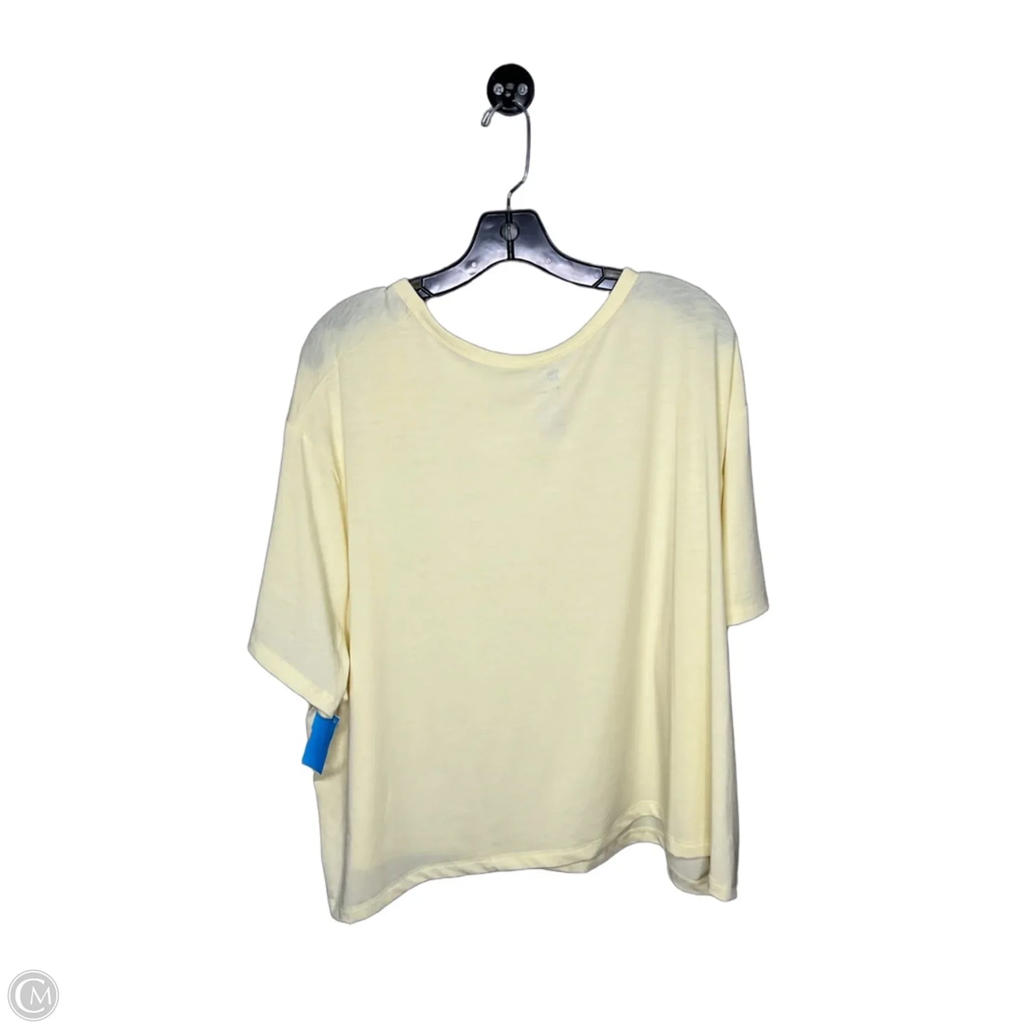 Top Short Sleeve By All In Motion In Yellow, Size: 3x