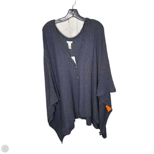 Poncho By J. Jill In Grey, Size: 3x