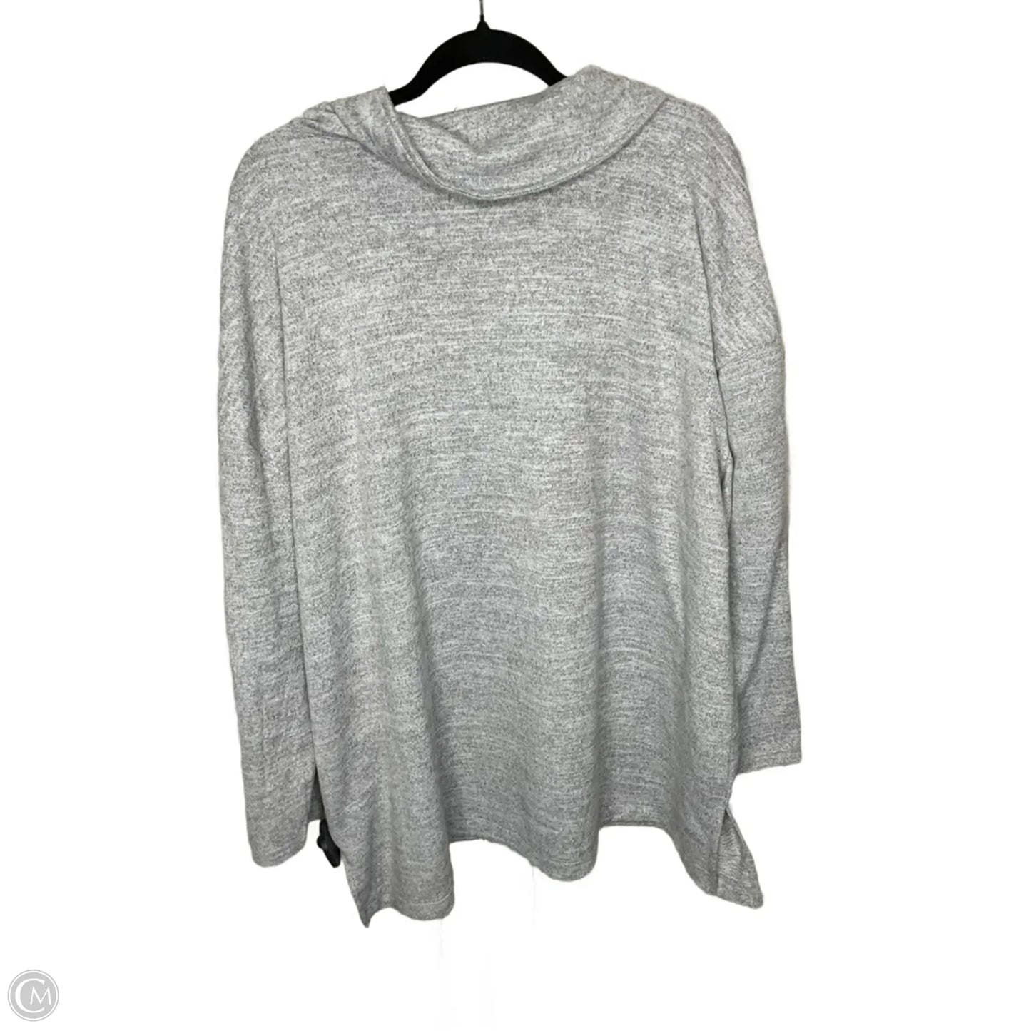 Sweatshirt Collar By Talbots In Grey, Size: 3x