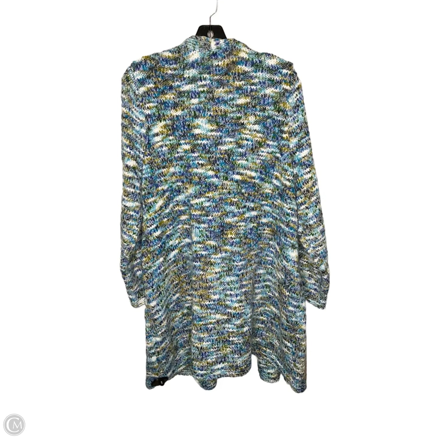 Sweater Cardigan By Coldwater Creek In Blue, Size: 3x