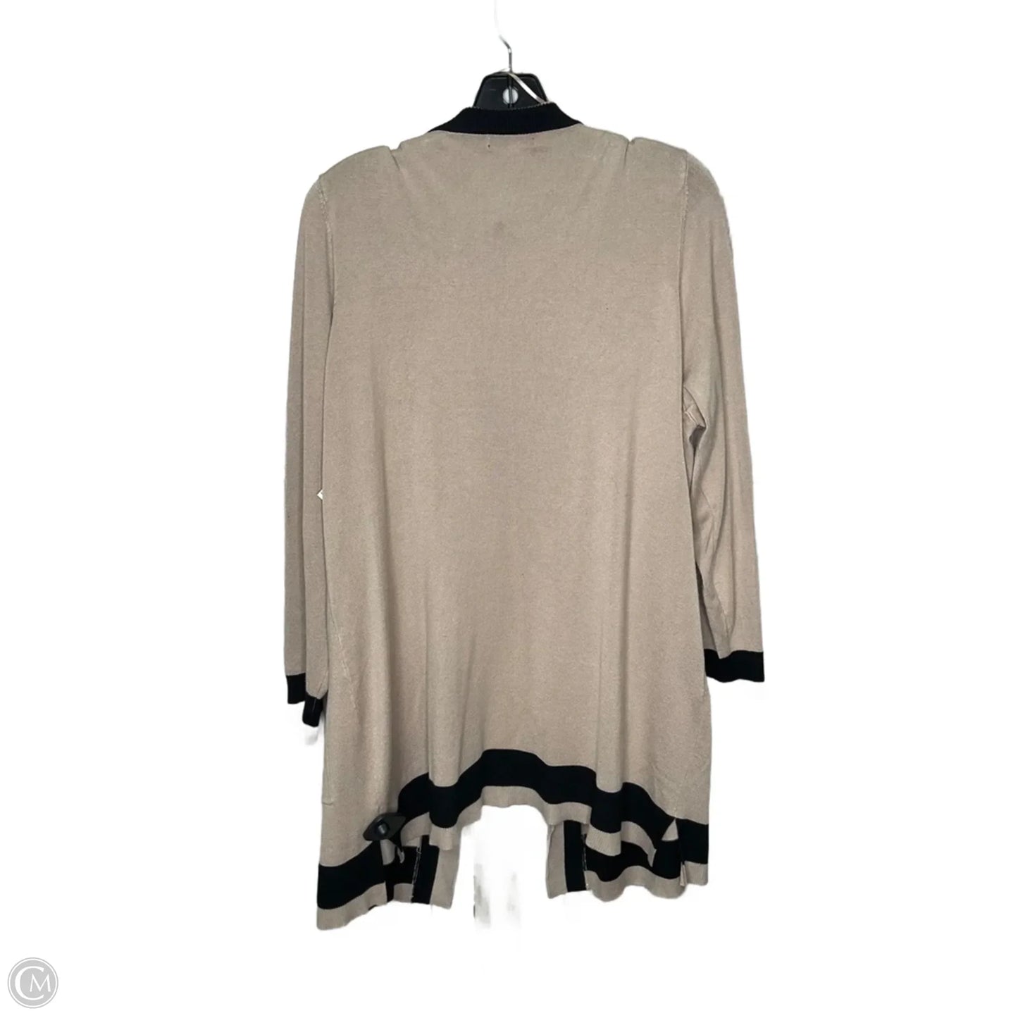 Cardigan By Clothes Mentor In Black & Cream, Size: 2x