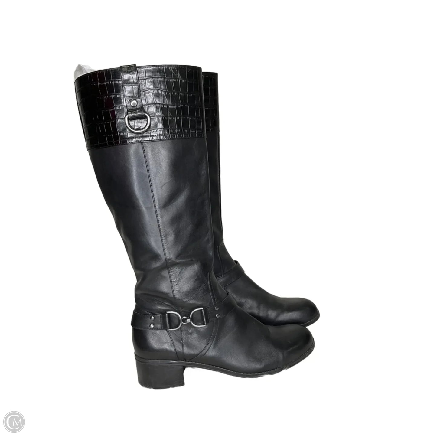 Boots Knee Flats By Bandolino In Black, Size: 9.5