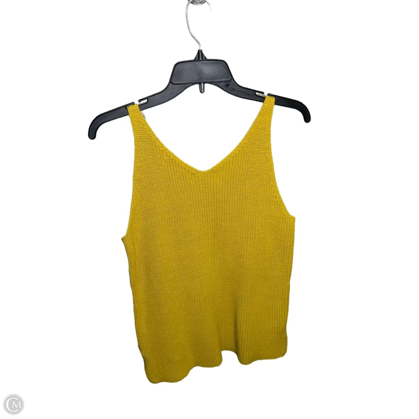 Top Sleeveless By Loft In Yellow, Size: S