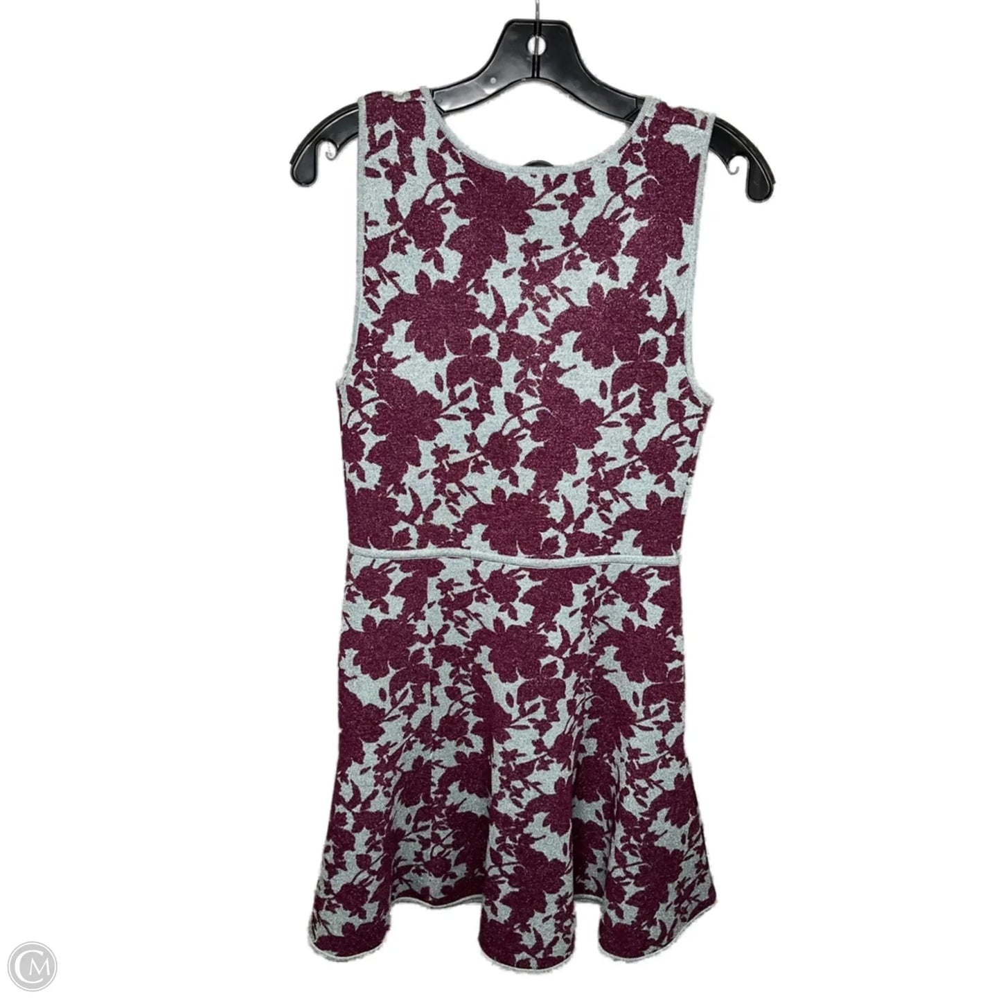 Dress Designer By Zac By Zac Posen In Maroon, Size: M