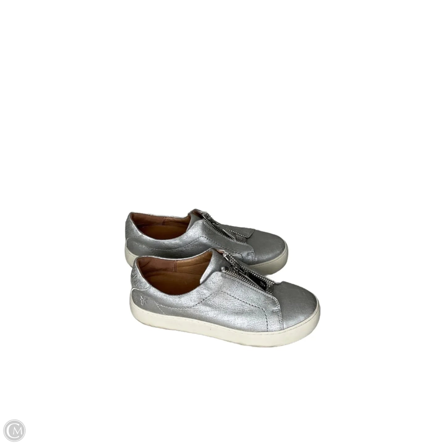 Shoes Designer By Frye In Silver, Size: 6.5