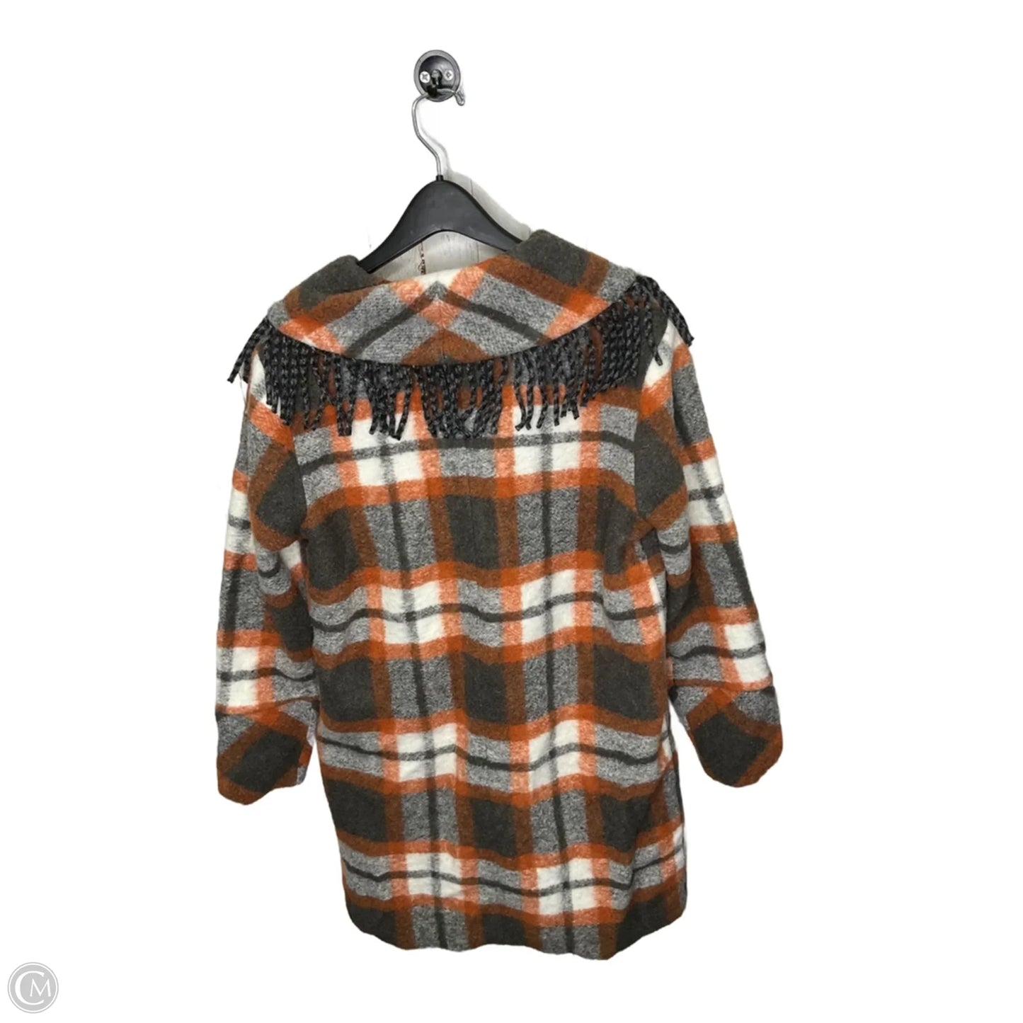 Coat Parka By Tribal In Plaid Pattern, Size: S