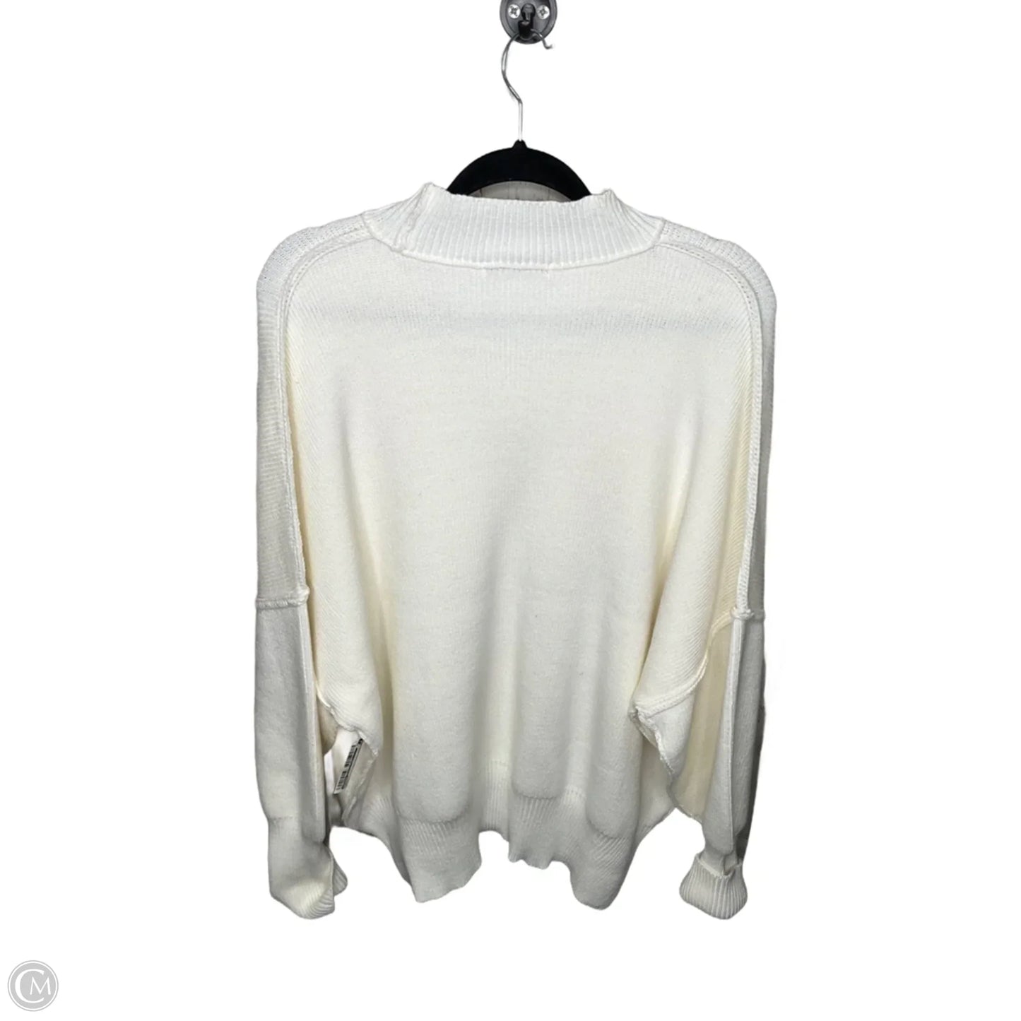 Sweater By Zenana Outfitters In Cream, Size: M