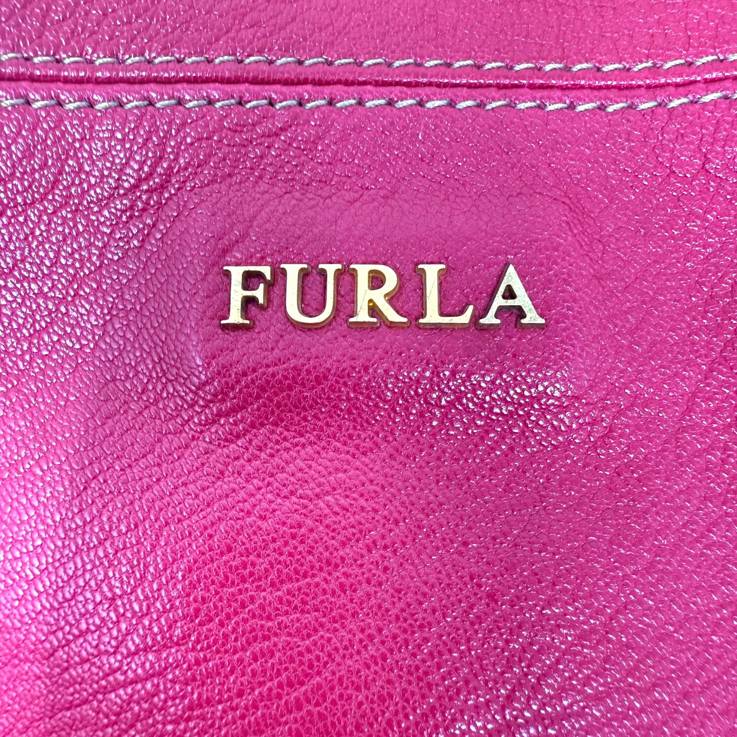 Snap Leather Crossbody Bag Luxury Designer By Furla, Size: Large