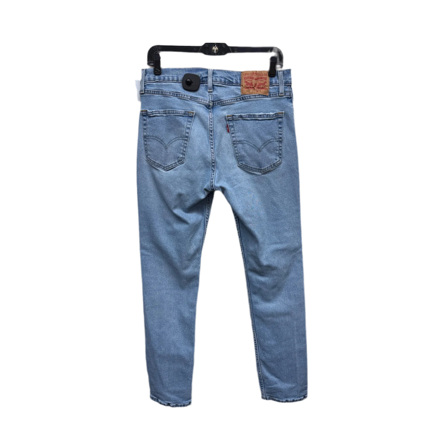 Jeans Straight By Levis In Blue Denim, Size: 16