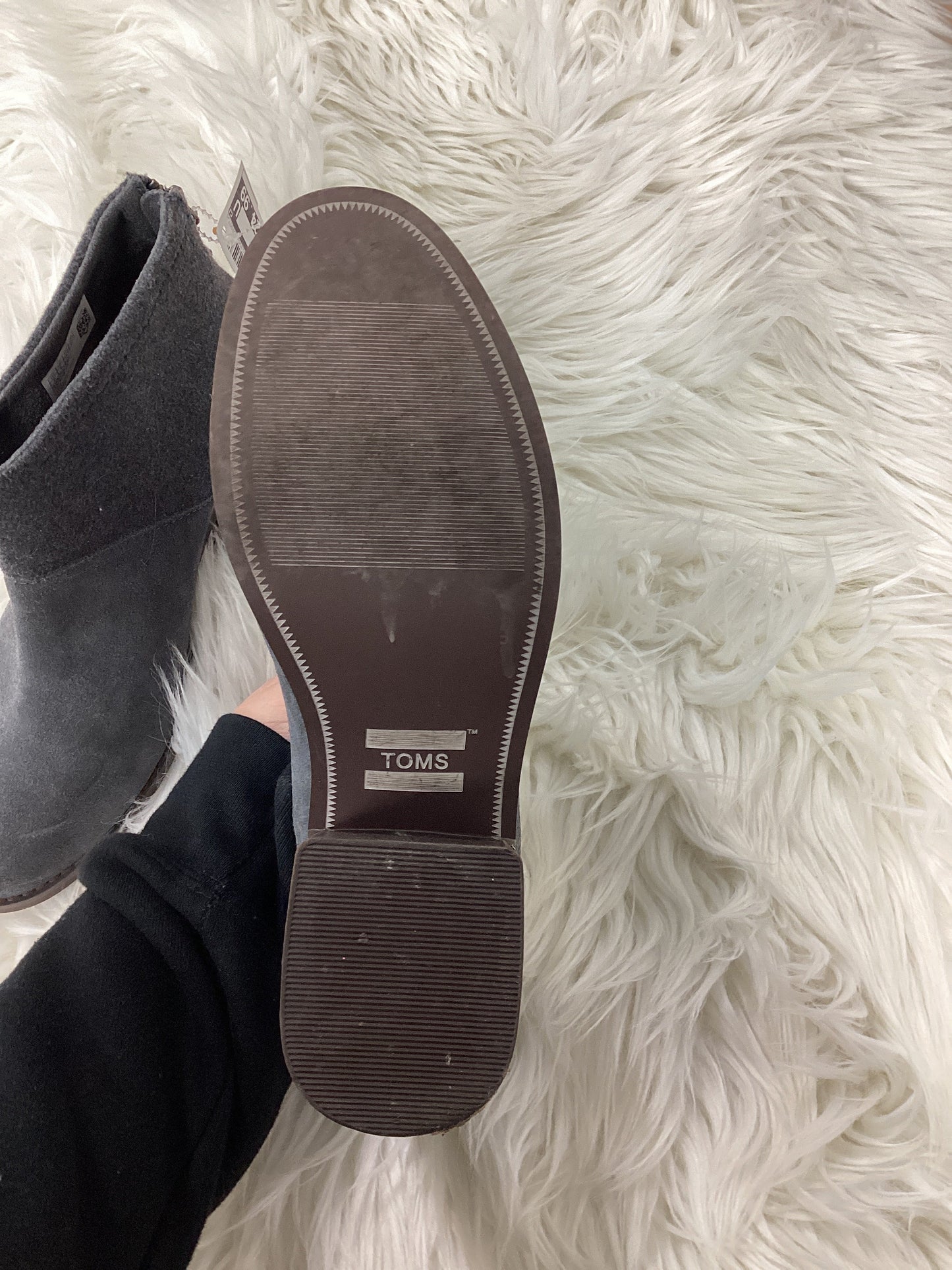 Boots Ankle Heels By Toms In Grey, Size:8