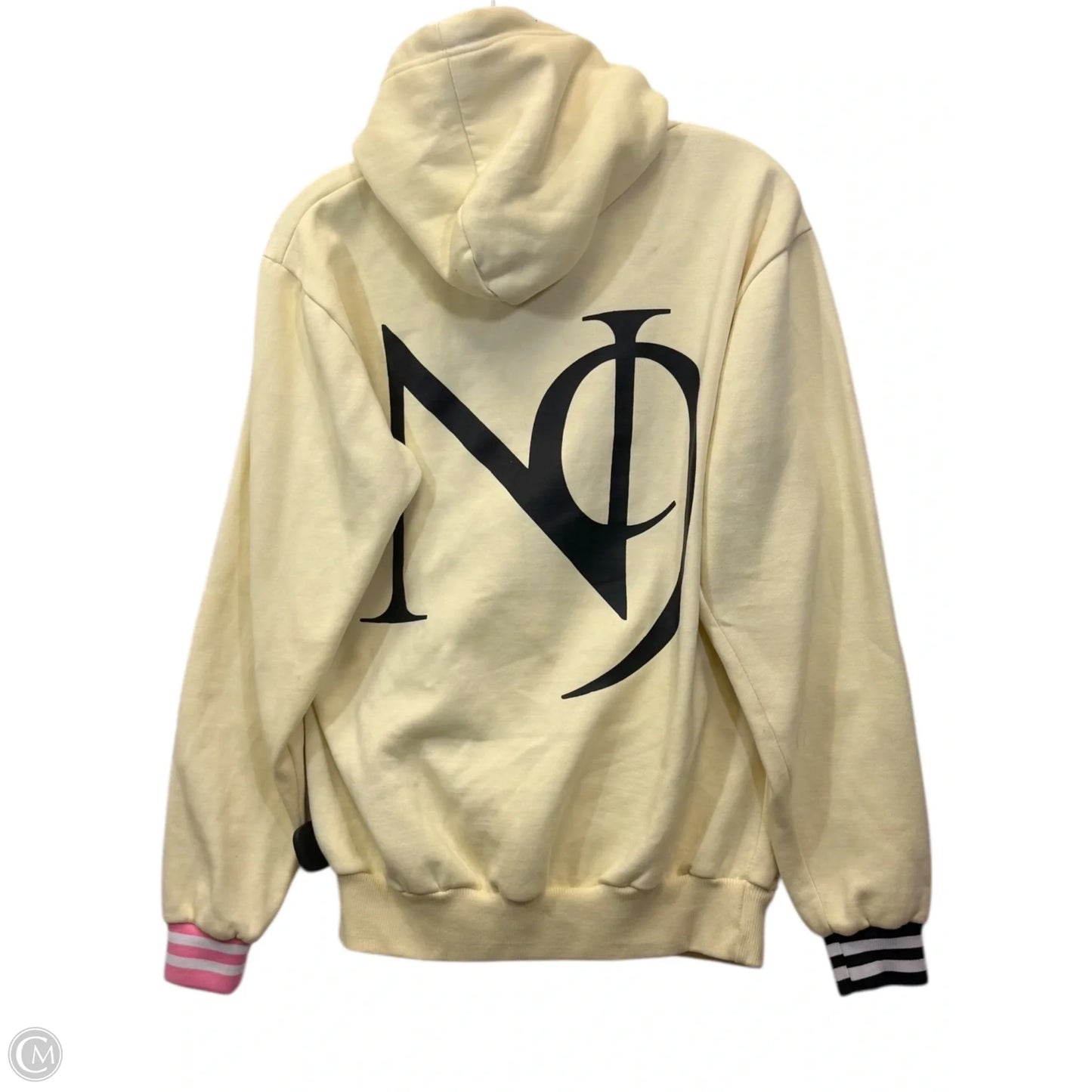 Sweatshirt Hoodie By Trendy Bear In Yellow, Size: M
