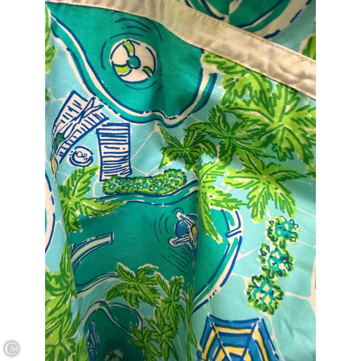 Dress Casual Midi By Lilly Pulitzer In Blue & Green, Size: M