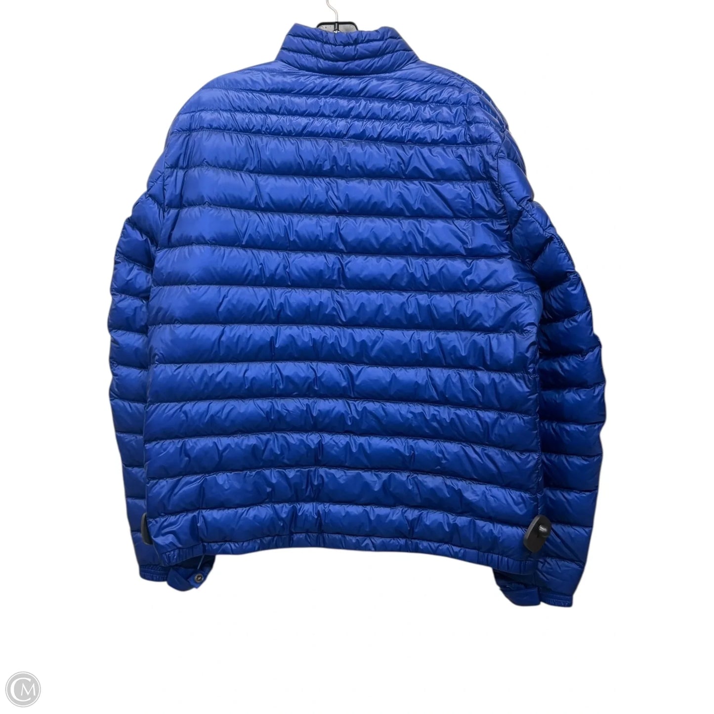 Jacket Luxury Designer By Moncler In Blue, Size: Xxl