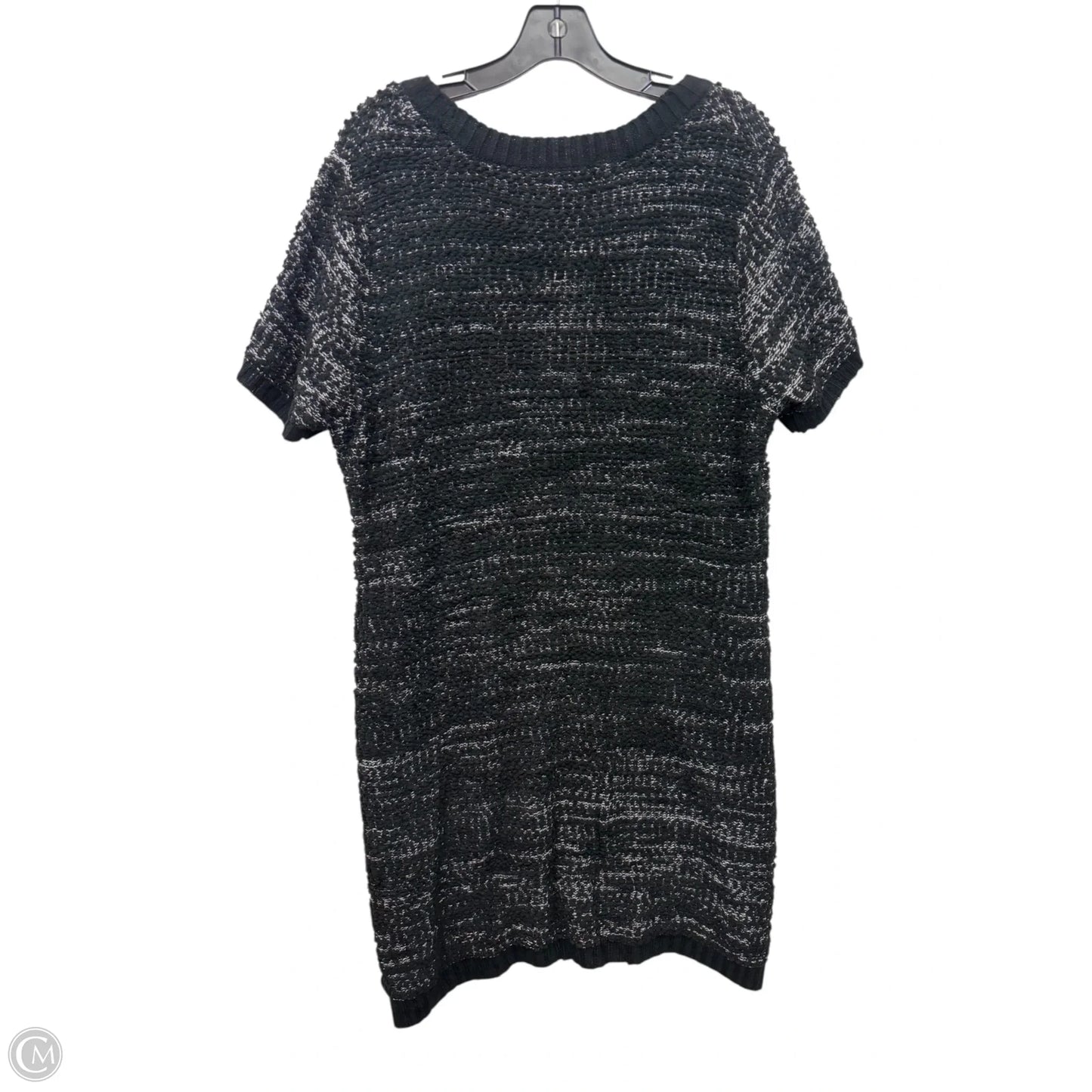 Dress Sweater By Extra touch In Black & White, Size: 3x
