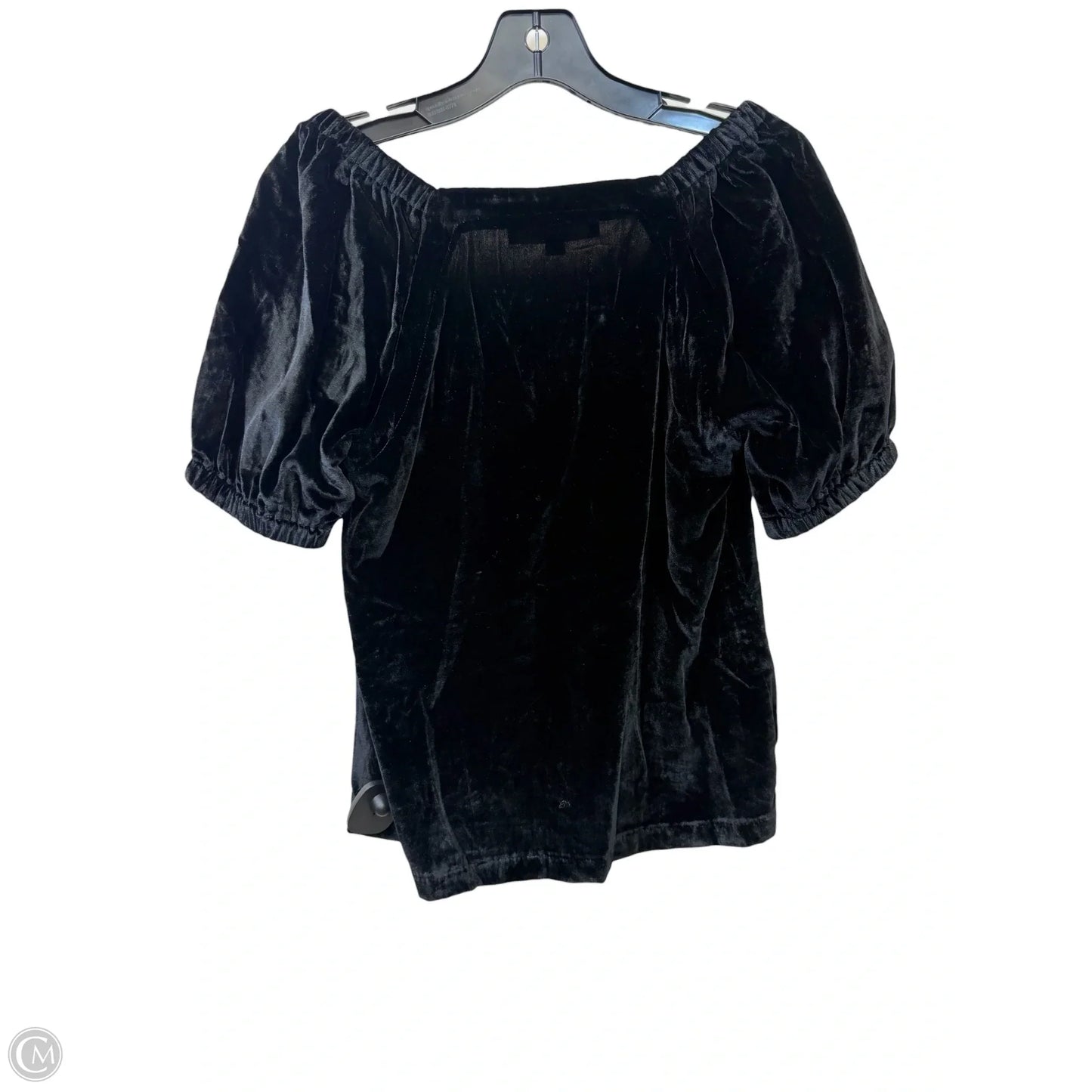 Top Short Sleeve By Loft In Black, Size: Xxs