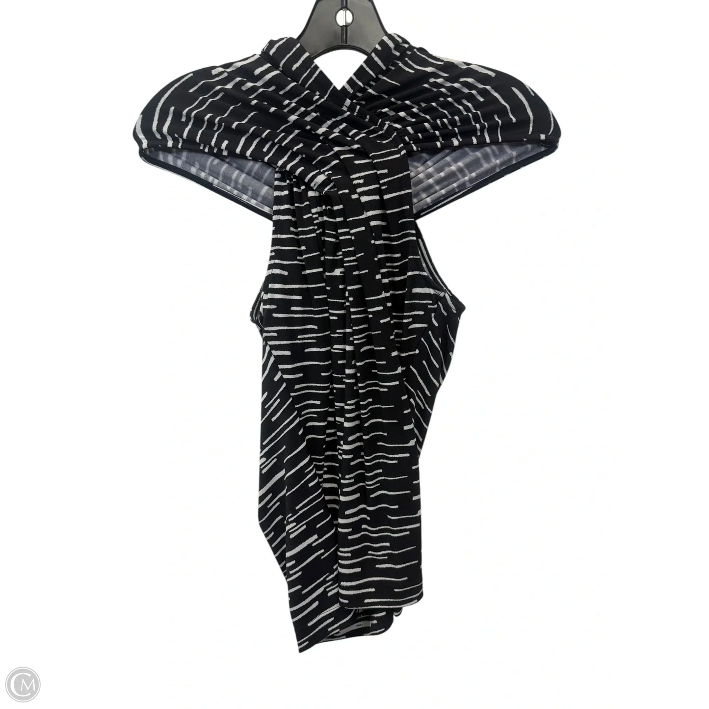 Top Sleeveless By Limited In Black & White, Size: Xs