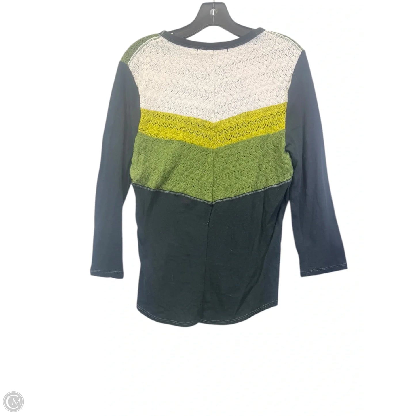 Top Long Sleeve By We The Free In Black & Green, Size: Xl