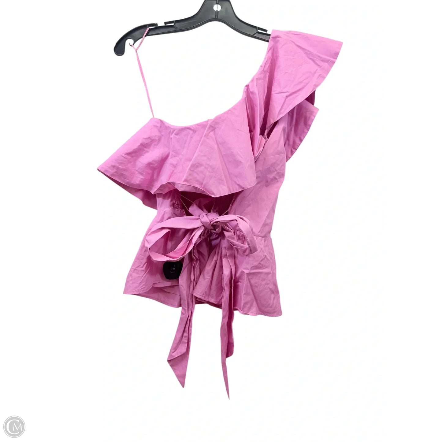 Top Short Sleeve By Ann Taylor In Pink, Size: L
