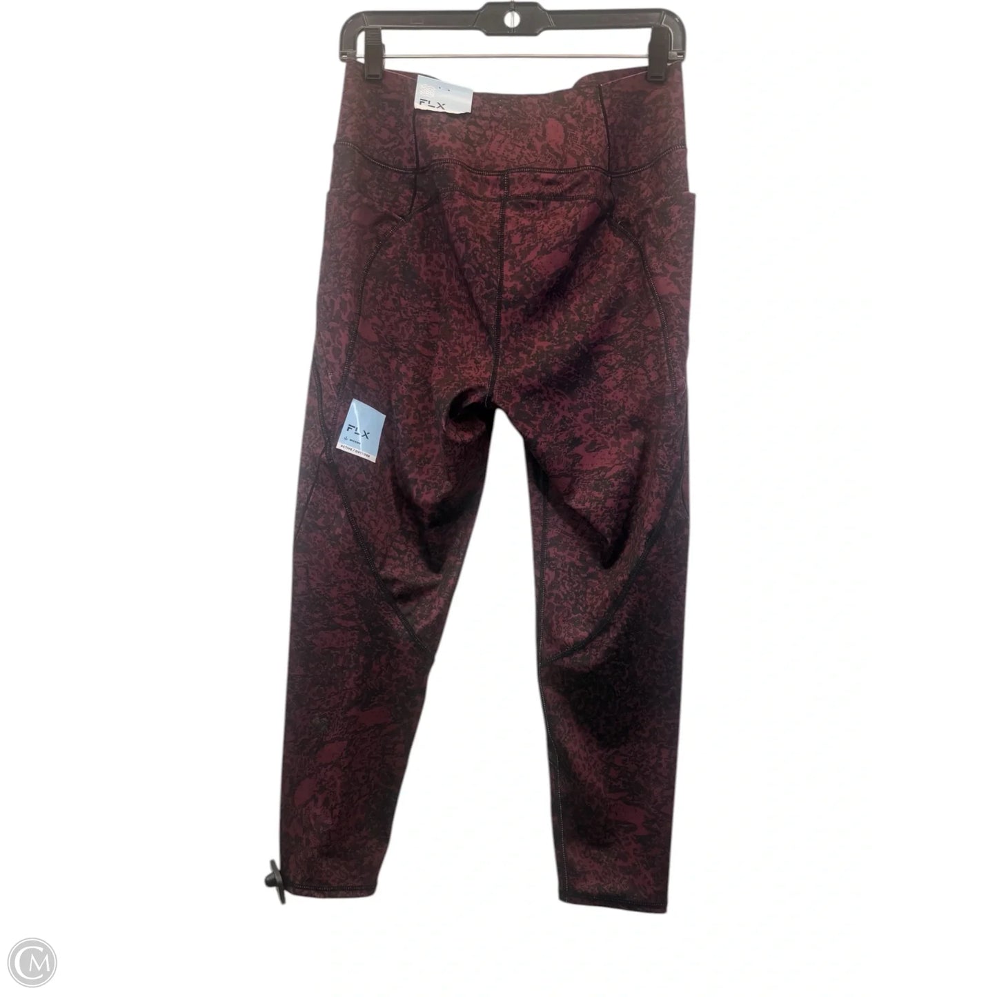 Athletic Leggings By Flx In Black & Purple, Size: L