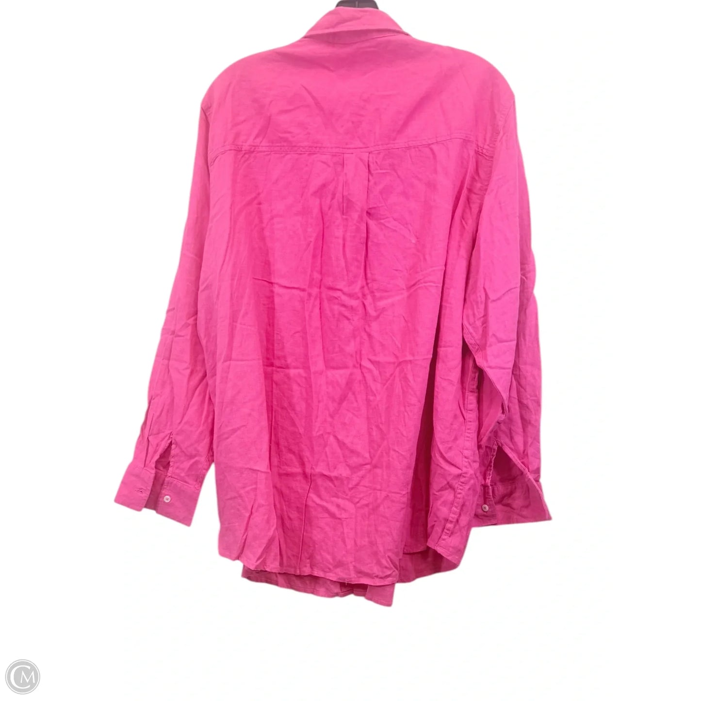Top Long Sleeve By Gap In Pink, Size: Xxl