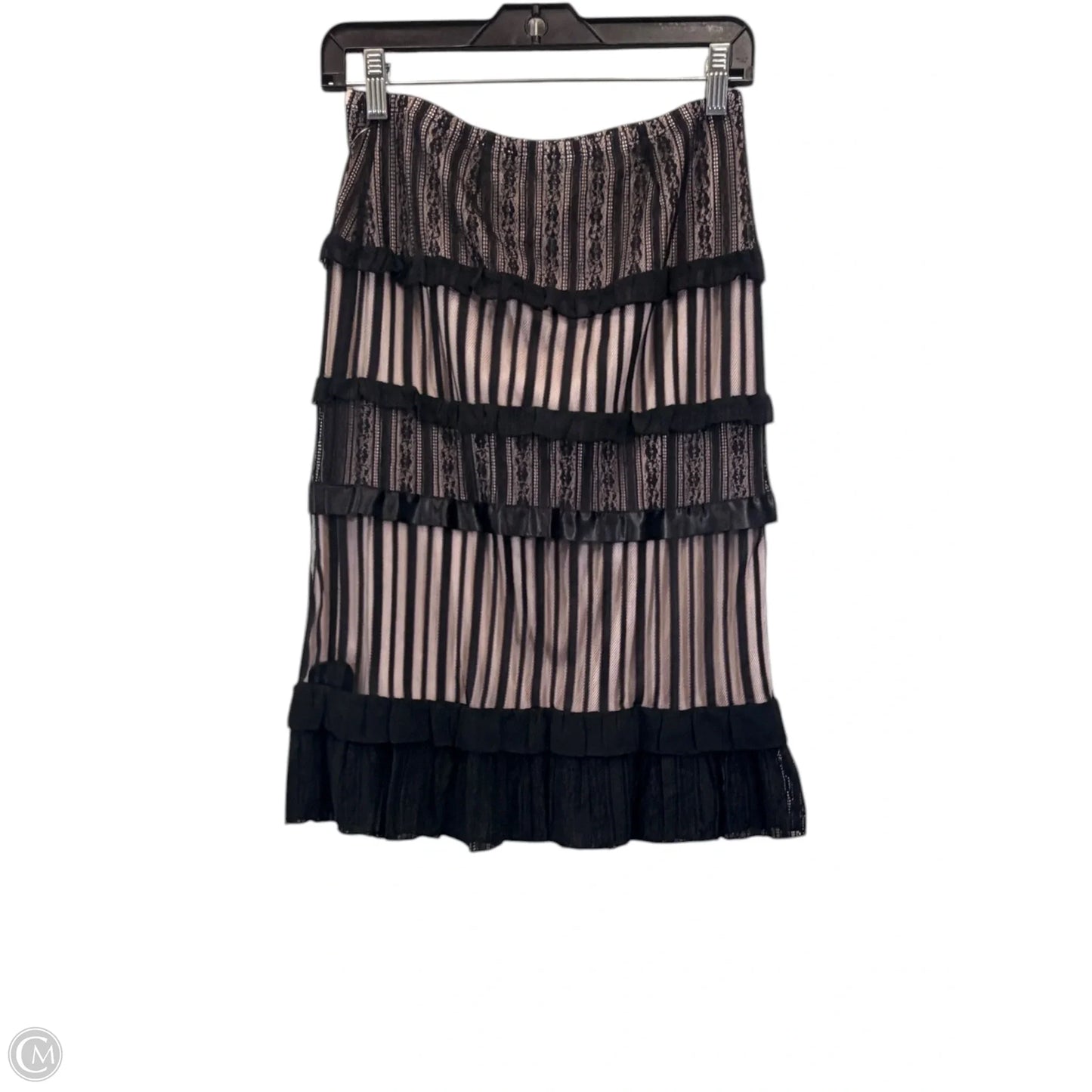 Skirt Maxi By Express In Black & Tan, Size: Xs