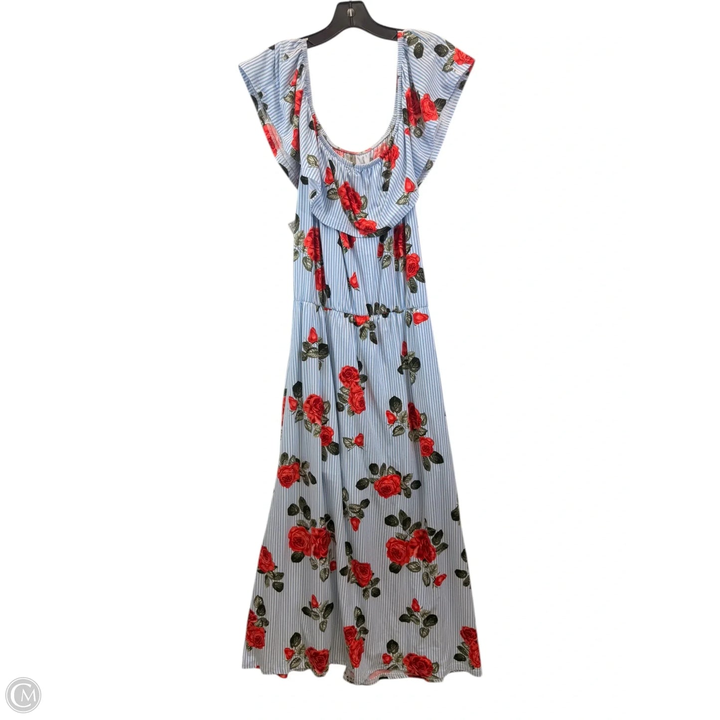 Dress Casual Maxi By Altard State In Blue Red & White, Size: 2x