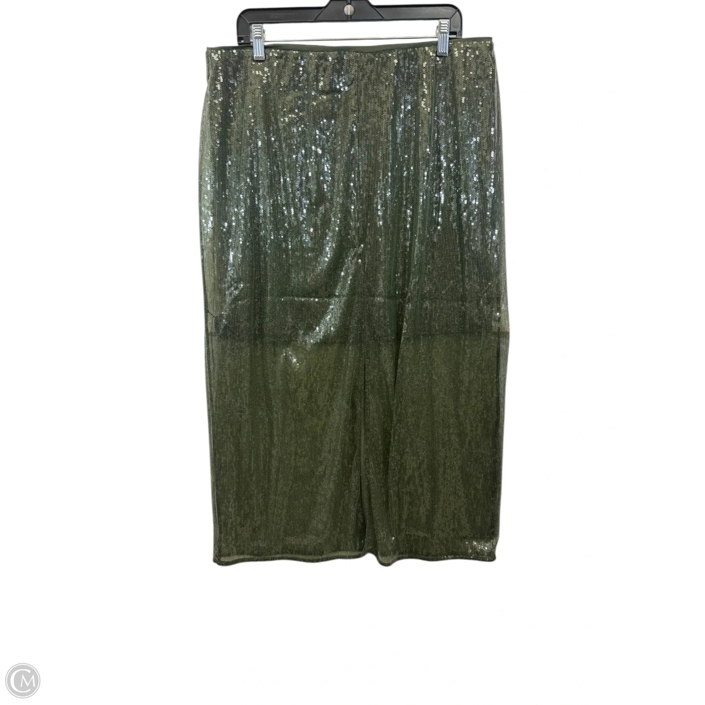 Skirt Maxi By A New Day In Green, Size: Xl