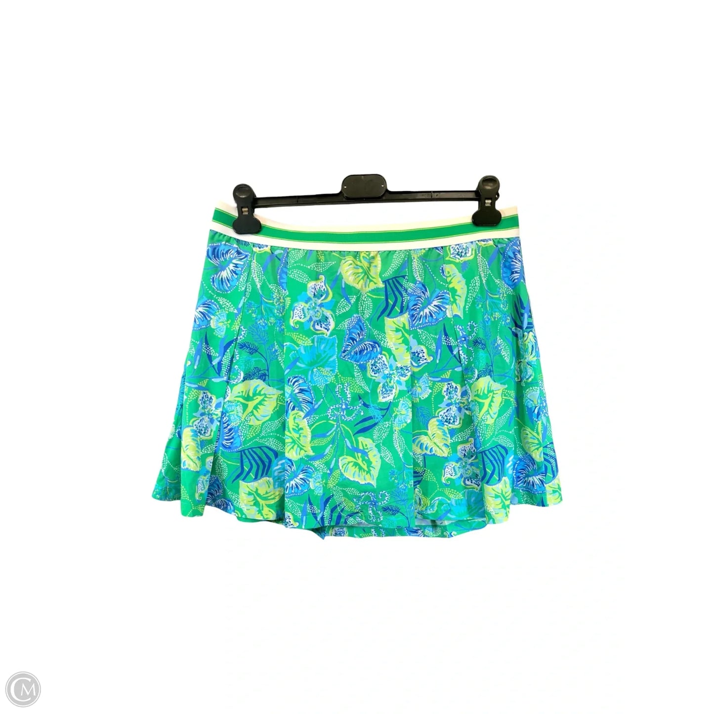 Skort Designer By Lilly Pulitzer In Blue & Green, Size: Xl