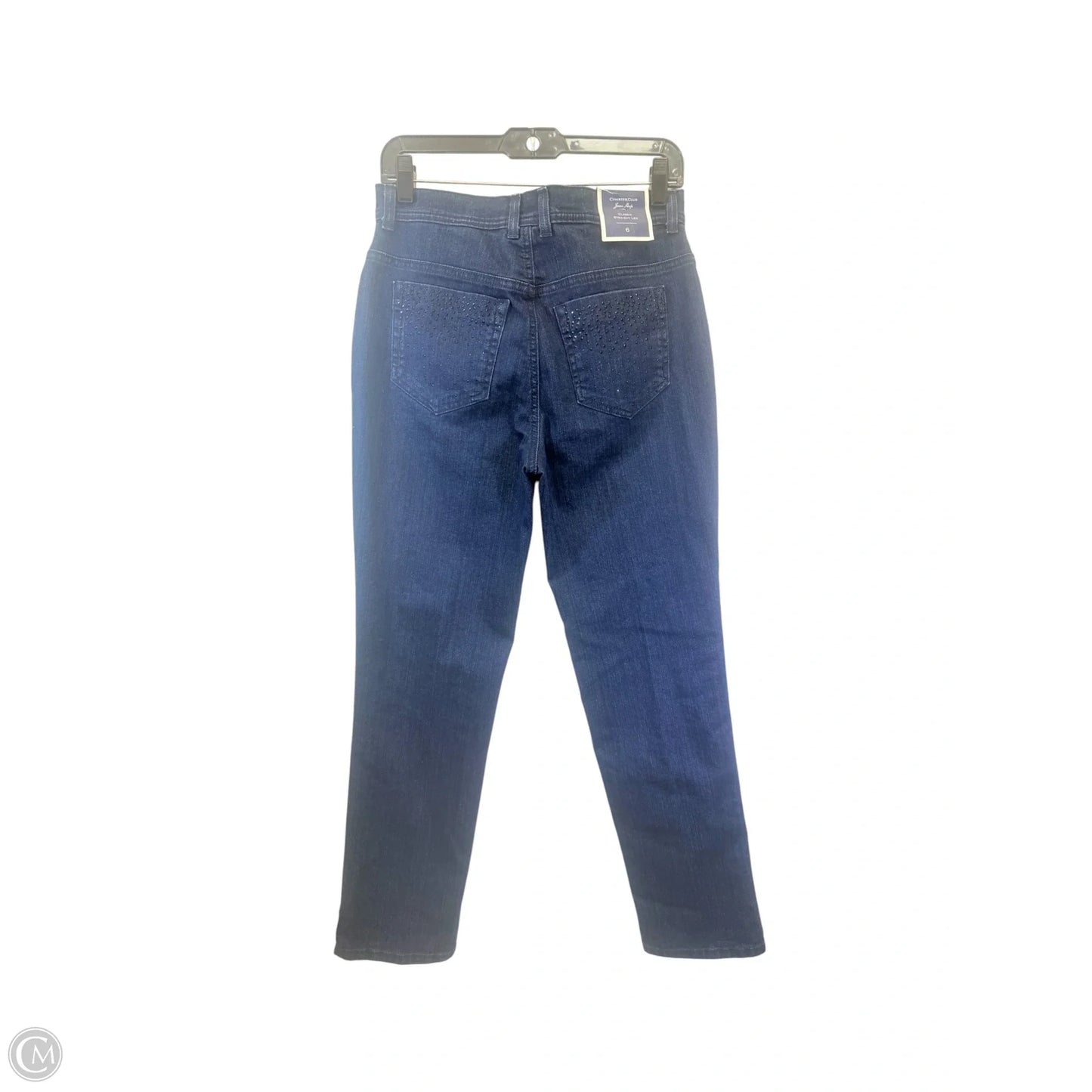Jeans Straight By Charter Club In Blue Denim, Size: 6