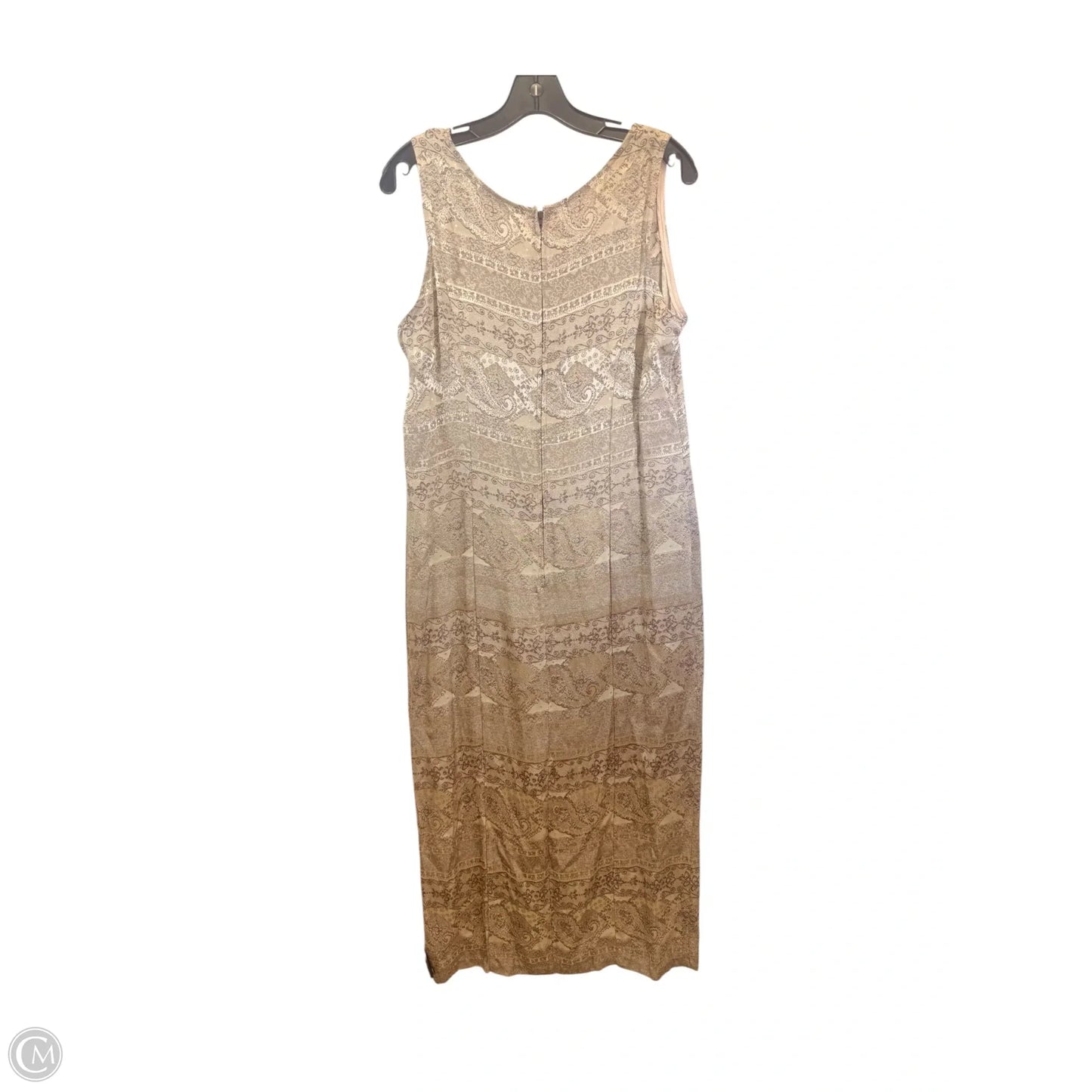 Dress Casual Maxi By Maren In Brown & Cream, Size: Xl