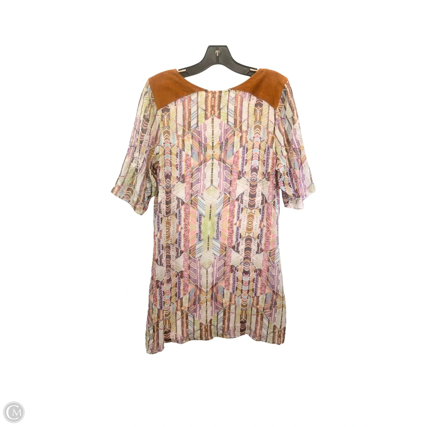 Dress Casual Midi By AS by DFIn Brown & Pink, Size: Xs