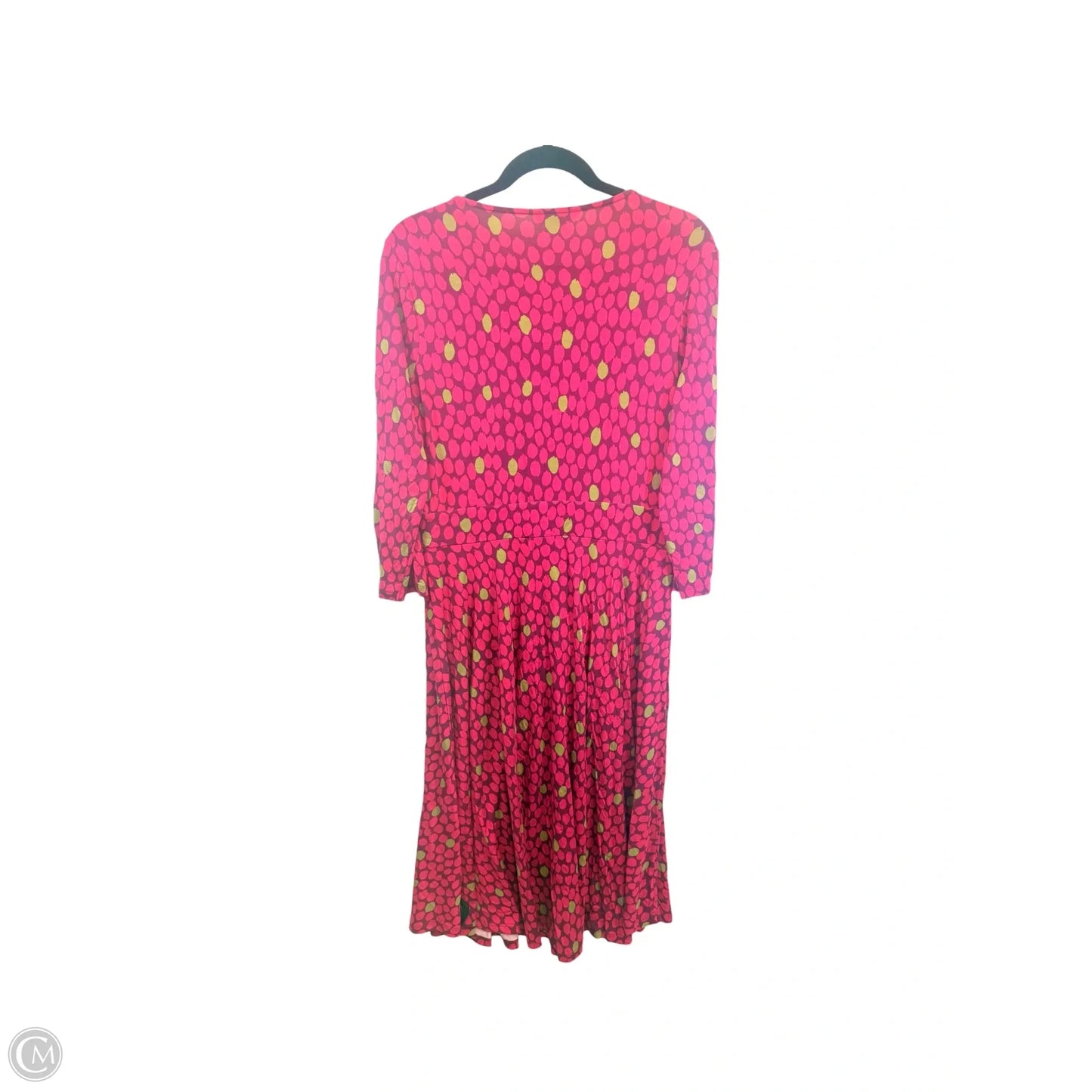 Dress Casual Midi By Boden In Green & Pink, Size: 12